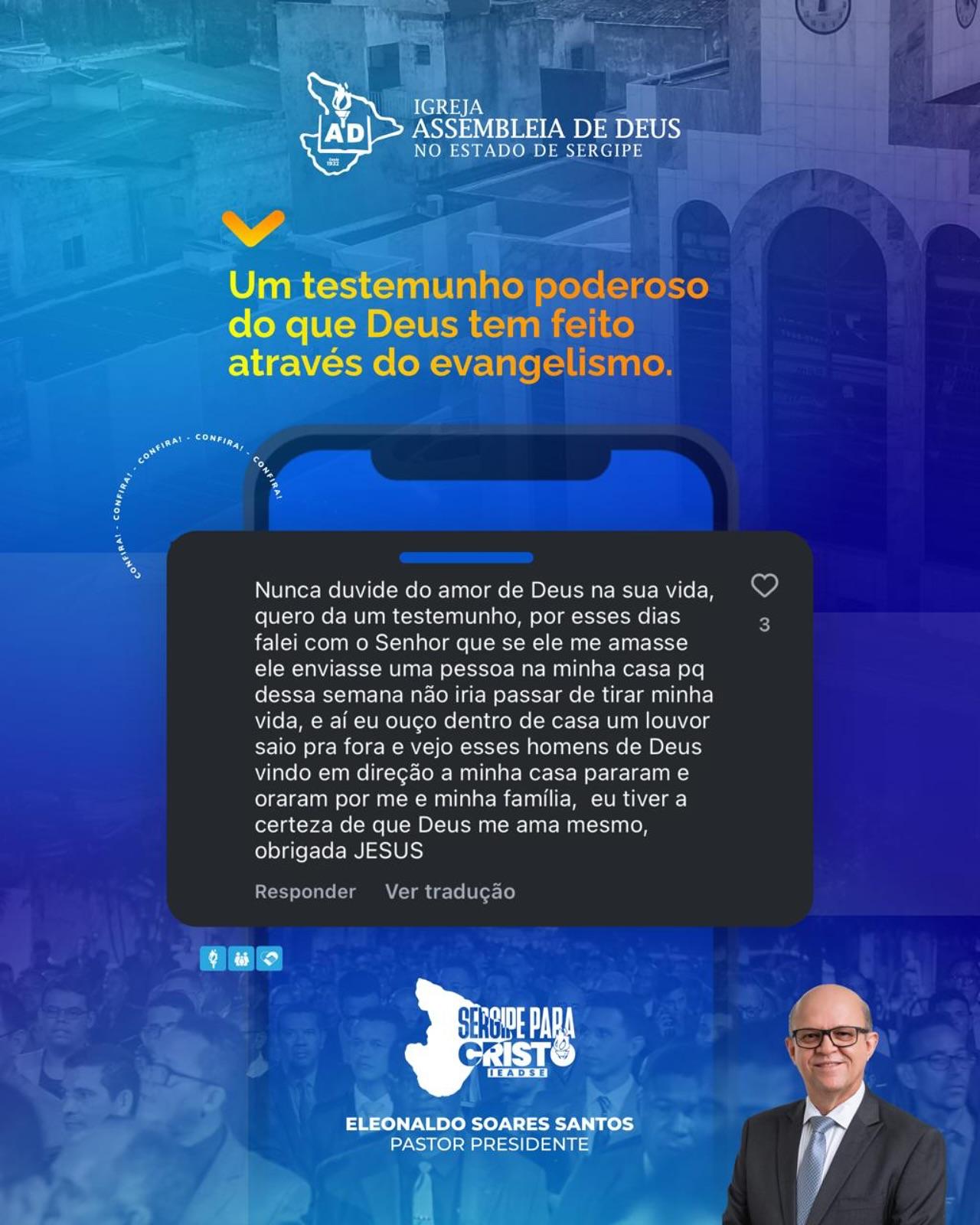 O evangelho transforma vidas! 